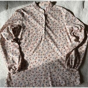 Vintage Tan Floral Shirt